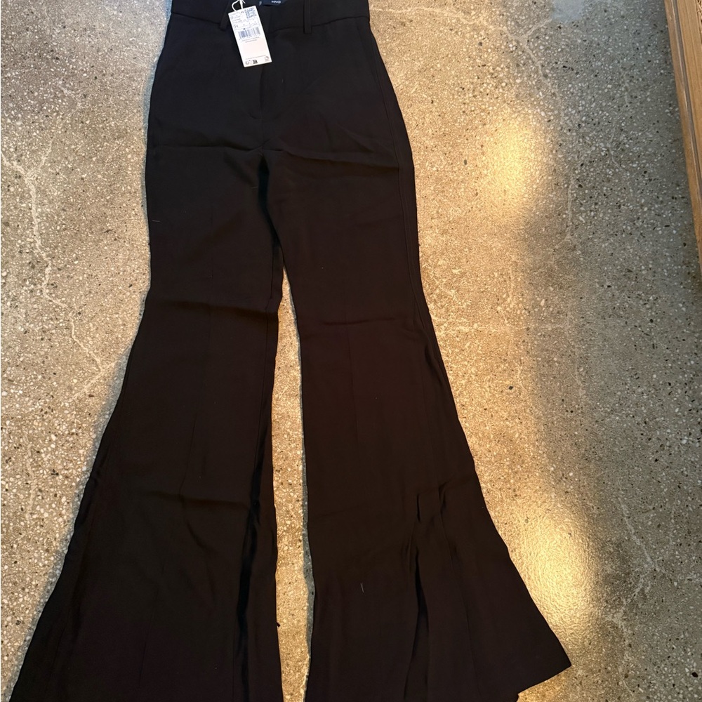 Mango Andrea Black Flare Pant - US 2 - Picture 5 of 5